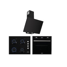 Ferre ve Afm Tech D077-SA + FM7700 + FM2200 Ankastre Set Siyah