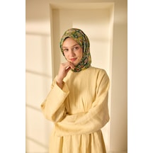 Silk Home Soft Eşarp 73090-36 Yeşil, Sarı, Turuncu, Bebe Mavi, Koyu Yeşil