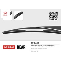 Silecek Süpürgesi Arka Plastık Tıp 300mm C1-nıtro-p107-twıngo-aygo-yarıs P1 Sılbak