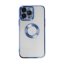 Apple İphone 14 Pro Max Kılıf Slot Silikon - Mavi Diğer