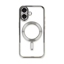 Newface Apple İphone 16 Plus Kılıf Kross Magneticsafe Kapak - Gümüş