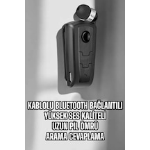 Makaralı - 829 - Bluetooth Kulaklık Kulak İçi Android İos - Flzdgnkr - Uyumlu Titreşimli