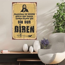 Ahşap Retro Mdf Poster , Komik Sözler , Duvar Yazıları , Manzara , Tarih , Edebiyat - Tbl0413