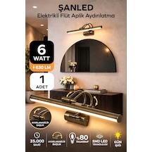 6w Elektrikli Flüt Led Aplik Eskitme Renk Gün Işığı Ayarlanabilir Başlık 1 Adet