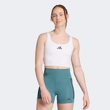 Adidas Power Light Support Kadın Beyaz Antrenman Bra Jz6028 Beyaz