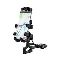 Cbtx Global Cs-1098a1 Motosiklet Dikiz Aynası/gidon Montaj Braketi Usb Şarj Bağlantı Noktası İle