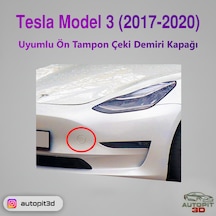 Tesla Model 3 2017-2020 Uyumlu Ön Tampon Çeki Demiri Kapağı