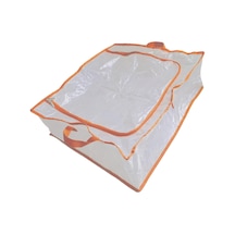 Homyl Yatak Saklama Çantası Toz Geçirmez Pp Dayanıklı Yorgan Turuncu