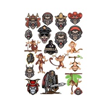 Goril Sticker Set-3 19 Parça Telefon, Tablet, Defter, Laptop Sticker