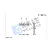 Kale 346380 Kalorifer Radyatörü - Hyundai Accent 2000-2005 1.4 9722122000 - 9722122001