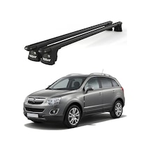 Trio-ı Opel Antara 2007-2017 Uyumlu Siyah Kilitli Ara Atkı 120cm Port Bagaj Tavan Barı