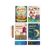 Timaş Çocuk Dualarla - İbadetlerle Süper Oluyorum - Duygu Günlüğüm Mira Stres Ve Öfke Set 4 Kitap