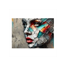 Mozaik Yüz Sanatı Modern Ahşap Tablo