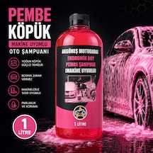 Akgüneş Motogaraj 1 Lt Pembe Köpük Oto Şampuanı Konsantre 100 Kat Seyreltilebilir Makine Uyumlu Araç Ve Motosiklet Şampuanı Yerli Üretim