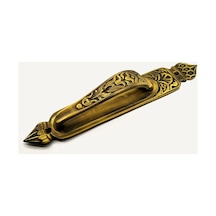 Cntma Antika Tarz Dekoratif Pirinç Kubbeli Çekme Kapı Kolu - 396x68 Mm, Antik