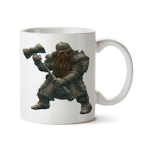 Dwarf-png-file İki Tarafı Baskılı Kupa Bardak Çok Renkli