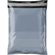 Etiket Plastik Kargo Poşeti Cepli 22x30x5 Cm 1pk 50 Adet Gri 2 X 4
