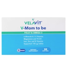 Velavit V-mom To Be Folat Ve Omega3 30 Softgel