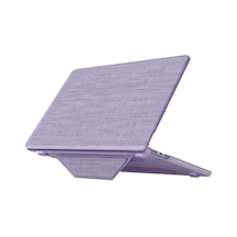 Apple Macbook Uyumlu  Air 13.6 Macbook Uyumlu  Kumaş Kapak - Mor Çok Renkli