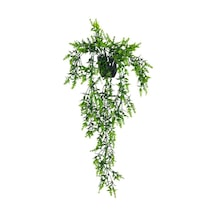 Yapay Çiçek Siyah Saksıda Sarkan Ty60 Yeşil Bitki Yapay Sarmaşık 60cm