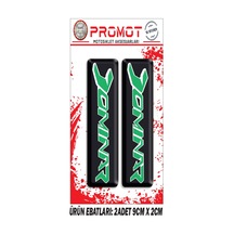 Damla Logo Dominar Ön Maşa Kabartmalı 2'li Sticker 3 Nötr