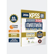 2026 Fullönlisans Kpss Matematik Kara Kutu ÖSYM Çıkmış Soru Bankası Son 15 Yıl (Sadece Ön Lisans)