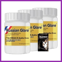 Bezos Süper Rusian Glare Tüy Kremi Nano 3 Adet X 50 Ml Rus Merhemi + Yanında Jel Bty