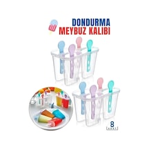 8'li Meybuz & Dondurma Kalıbı Mey Buz Kalıp Plastik Diğer