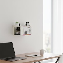 Modem Saklama Kutusu - Plastik - Tek Renk - 25x15x6 Cm Sarı