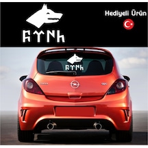 Oto Sticker Göktürkçe Kurt Türk Göktürk Araba Sticker