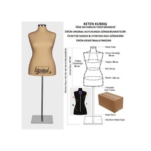 Videolu Ürün-42 Beden Keten Kumaşlı Terzi Prova Mankeni 527201028