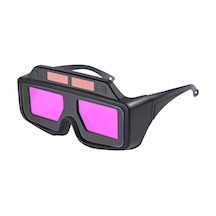 Shineyee Büyük Görüş Alanlı Otomatik Renk Değiştiren Kaynak Gözlüğü, Güneş Enerjili Şarj, Çift Sensörlü, Kaynak Koruma