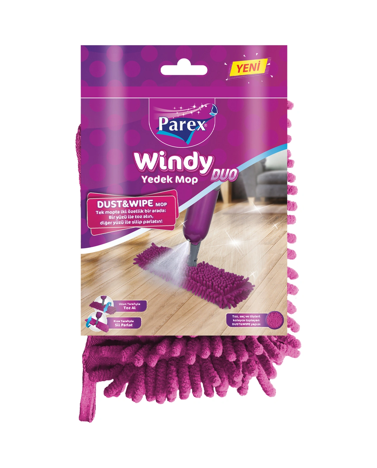 Windy Duo Dust&wipe Yedek Mop Sapsız
