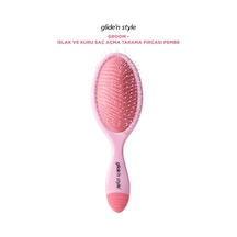 Glide'n Style Groom Islak ve Kuru Saç Açma Tarama Fırçası Pembe