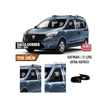 Dokker 2012-2021 Batman Yarasa Ayna Kapağı Piano Black Abs Plastik