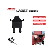 2 Adet Carub Koltuk Arkası Tutucu Organizer Siyah
