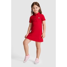 U.S. Polo Assn. U.s. Polo Assn. Kız Çocuk Kırmızı Elbise Örme 50325597-vr171 Basıc Kırmızı