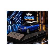 Mini Cooper New Mini Hatch 1:32 Ölçek Diecast Model Araba Çek Bırak Mini Cooper Mavi Özel Standlı