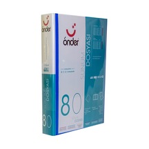 Önder Katalog Sunum Dosyası Pp 80 Li Ön Cepli Mavi 1280-1 Çok Renkli