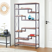 Mobilyasarayı Mobilya Sarayı Ahşap Raflı Metal Lüks Kitaplık (528507202)