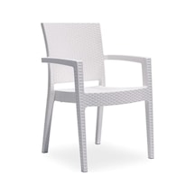 Novussi Paris Rattan 2 Adet Kollu Sandalye Beyaz