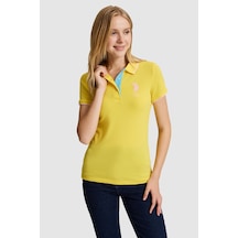 U.S. Polo Assn. U.s. Polo Assn. Kadın Sarı Tişört 50334010-vr044 Sari