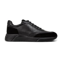Deery Hakiki Deri Siyah Erkek Sneaker Ayakkabı - 01962msyhe02 Siyah