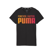 Puma Run Favroites Ff Graphic Tee Kadın T-shirt-siyah