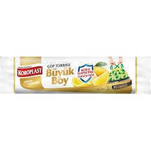 Koroplast Büzgülü Limonlu - Lavantalı Büyük Boy Çöp Torbası 65 x 70 CM