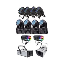 Quenlite Sahne Işık Sistemi Start Paket-5 (Lazer Led Par Robot Sis Kar Makinesi)
