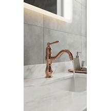 Manolya Rose Gold Lavabo Bataryası