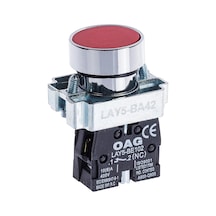 OAG STOP BUTON METAL 22MM