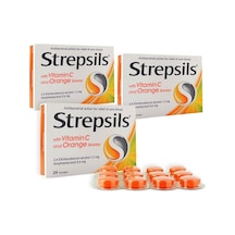 Strepsils Portakal & C Vitamini Aromalı 24 Pastil 3 ADET