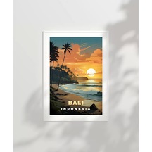 Çerçevesiz Poster Tropikal Zarafet